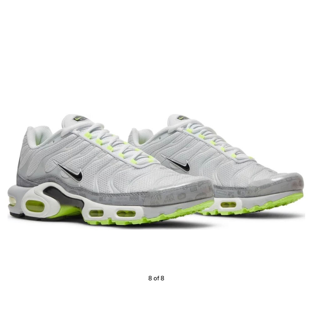 Nike Air Max Plus GS 'Reflective Logo - White Volt'